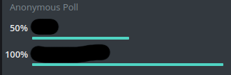 Anonymous Poll
50% [Redacted First Option]
100% [Redacted Second Option]